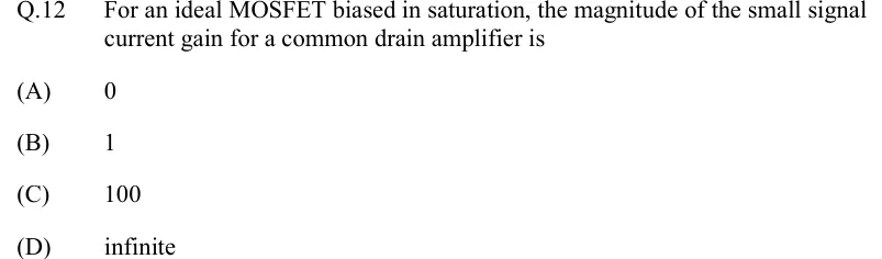 GATE 2022 EE question 12