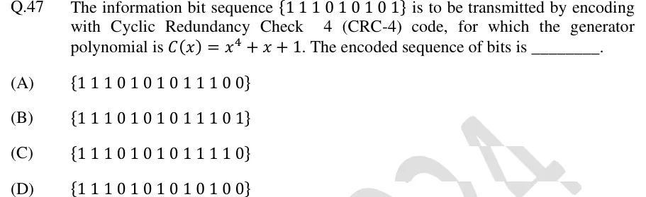 GATE 2024 EC question 47