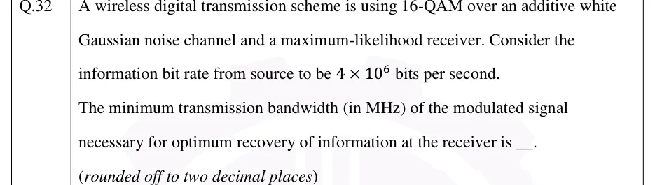 GATE 2026 EC question 32