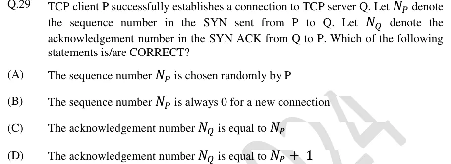 GATE 2024 CS1 question 29