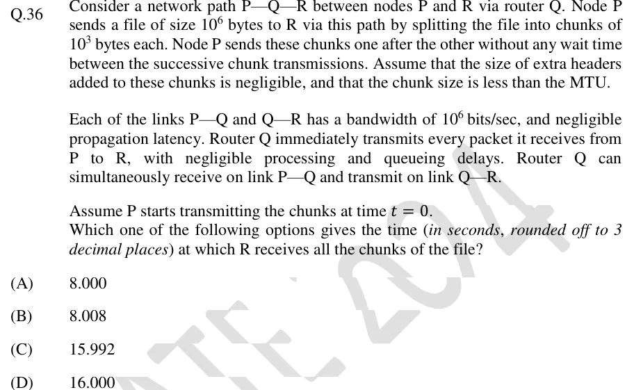 GATE 2024 CS1 question 36