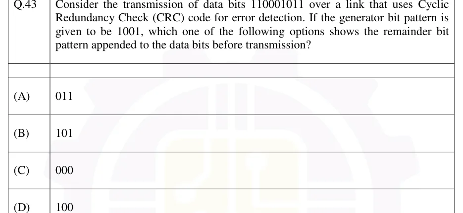 GATE 2026 CS2 question 43