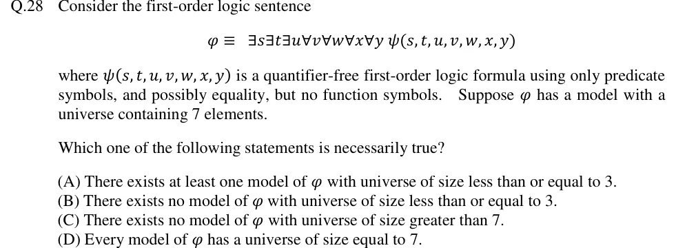 GATE 2018 CS question 28