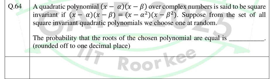 GATE 2025 CS2 question 64