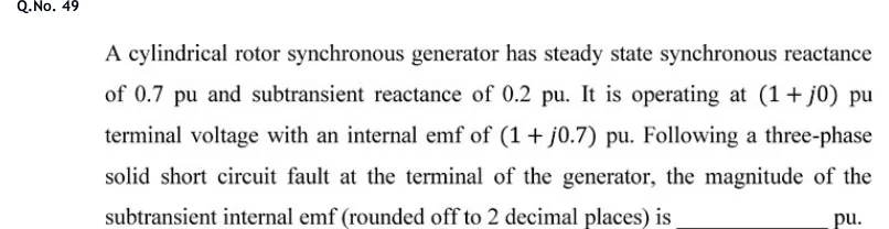 GATE 2020 EE question 49