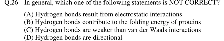 GATE 2019 BT question 26