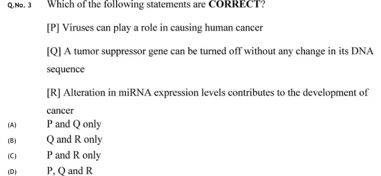 GATE 2020 BT question 3
