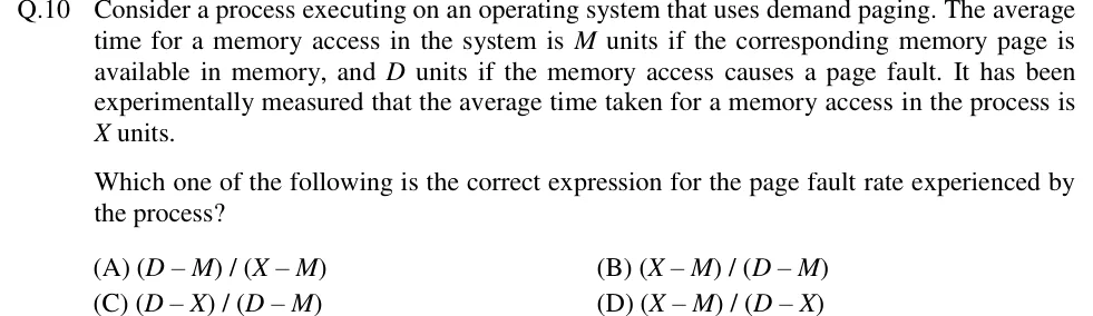 GATE 2018 CS question 10