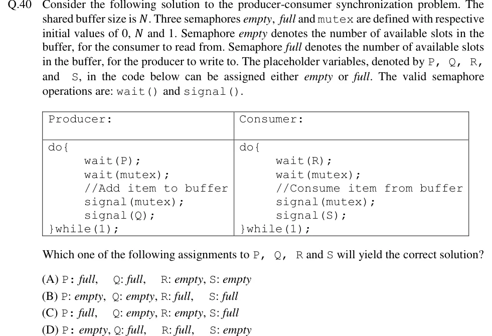 GATE 2018 CS question 40