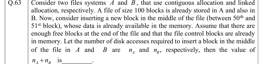 GATE 2022 CS question 63