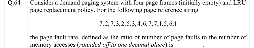 GATE 2022 CS question 64