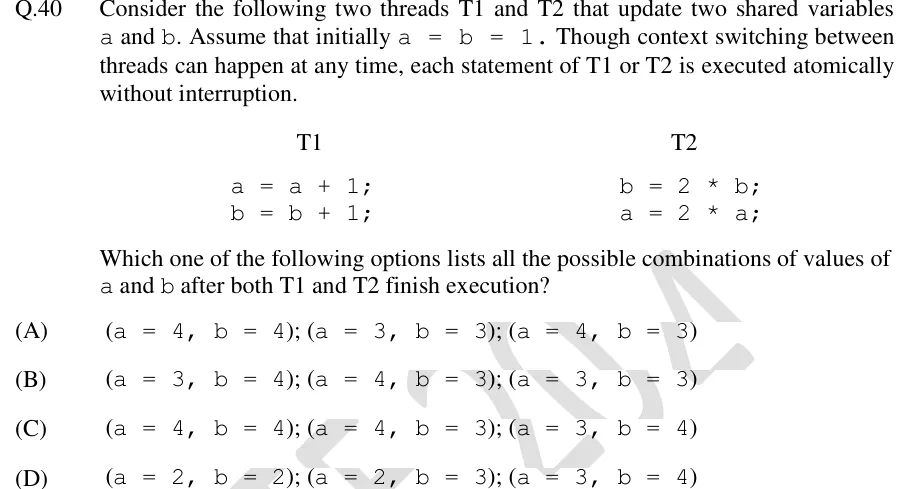 GATE 2024 CS1 question 40