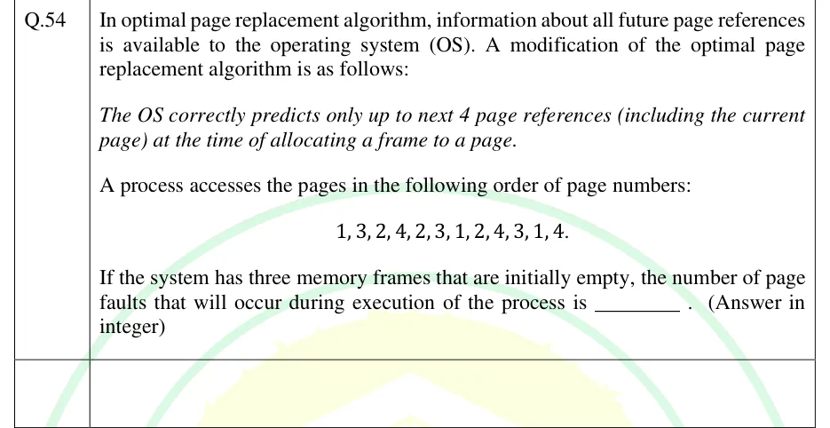 GATE 2025 CS1 question 54