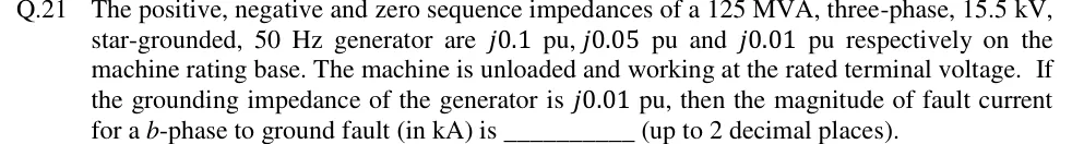 GATE 2018 EE question 21