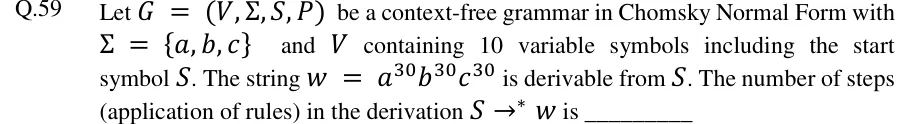 GATE 2024 CS1 question 59